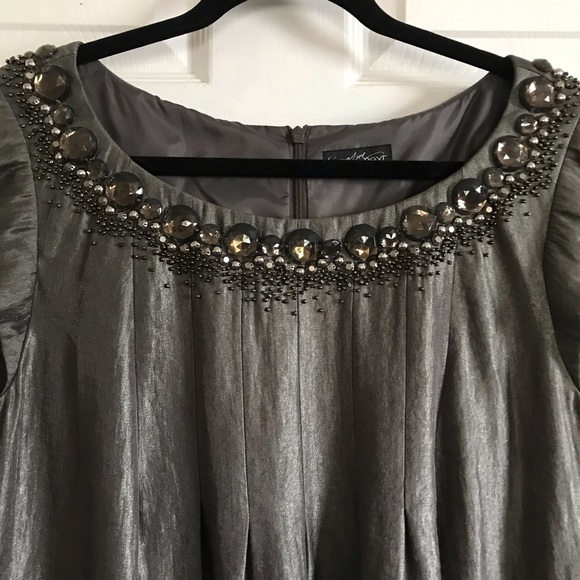 Gray jewel neck size 18 mini dress - Picture 8 of 8